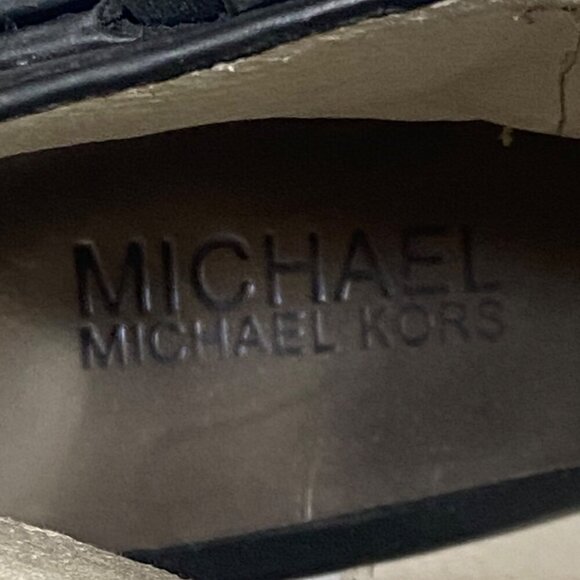 Michael Kors Bryn Open-Toe Studded Ankle Bootie In Black Size 8 - Picture 9 of 9